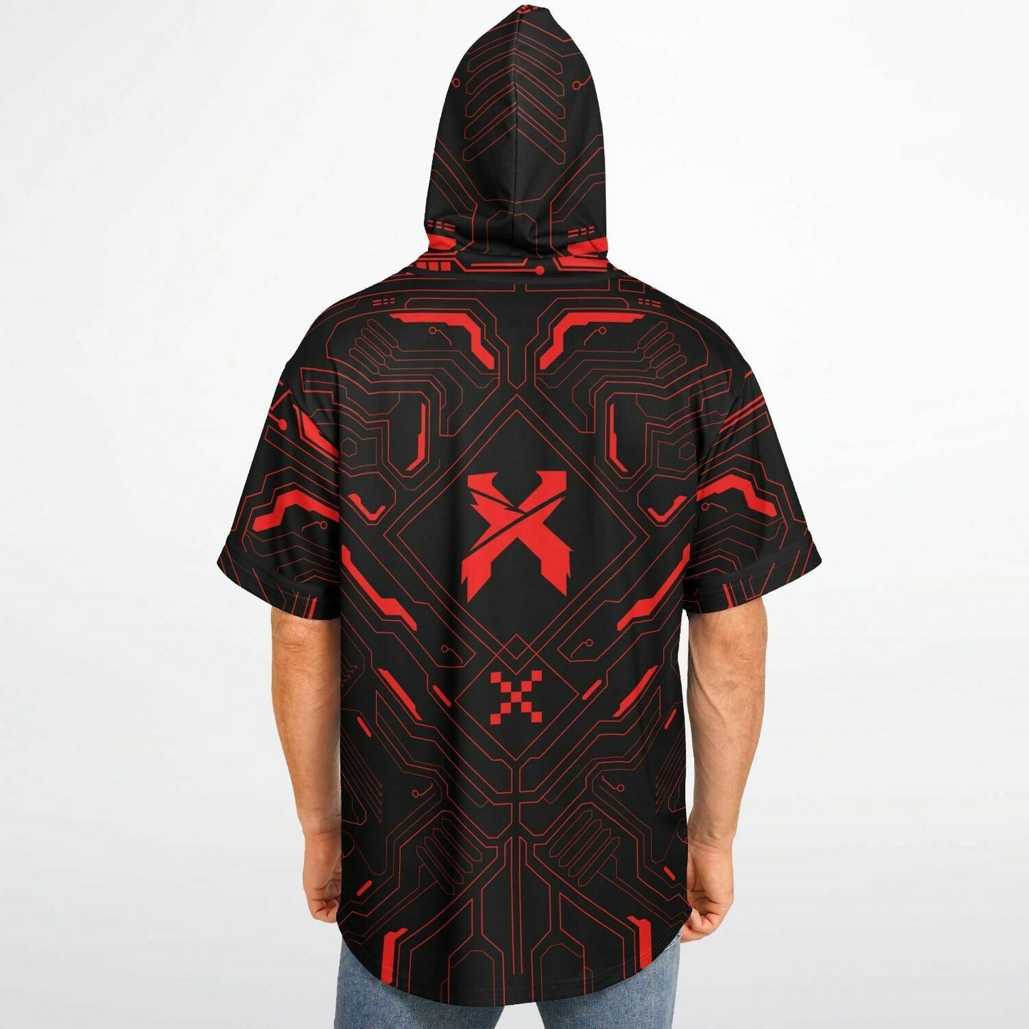 Cyberpunk Hud Hooded Baseball Jersey