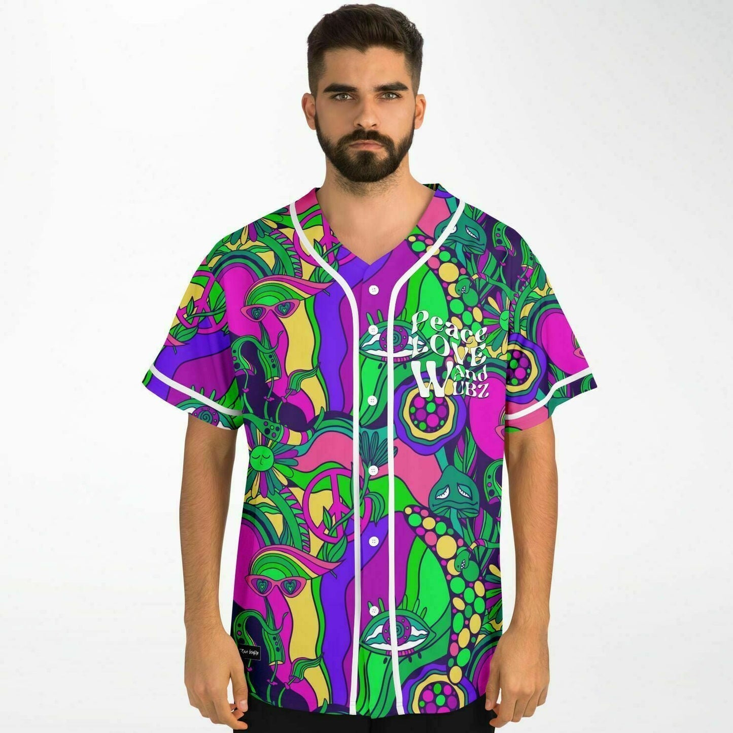 Peace love and wubz Baseball Jersey
