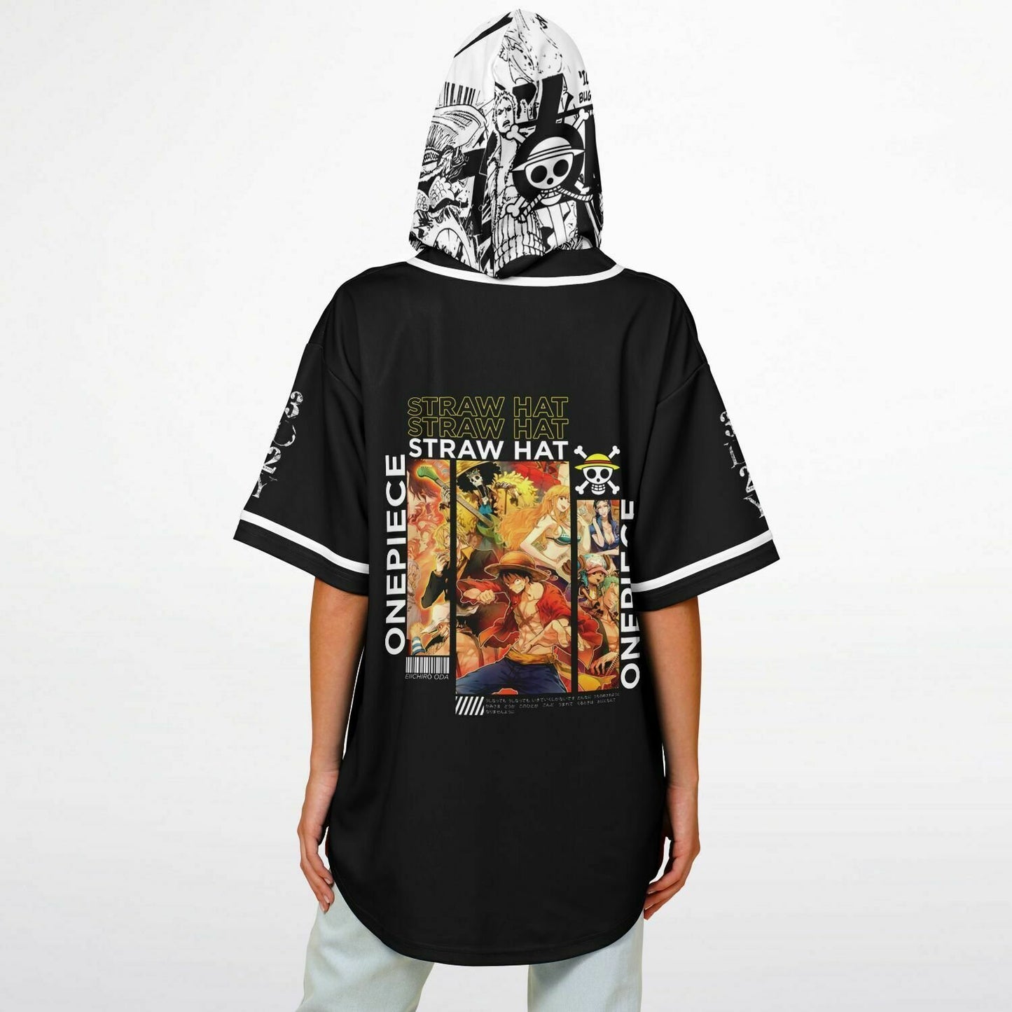 One piece Hooded Baseball jersey