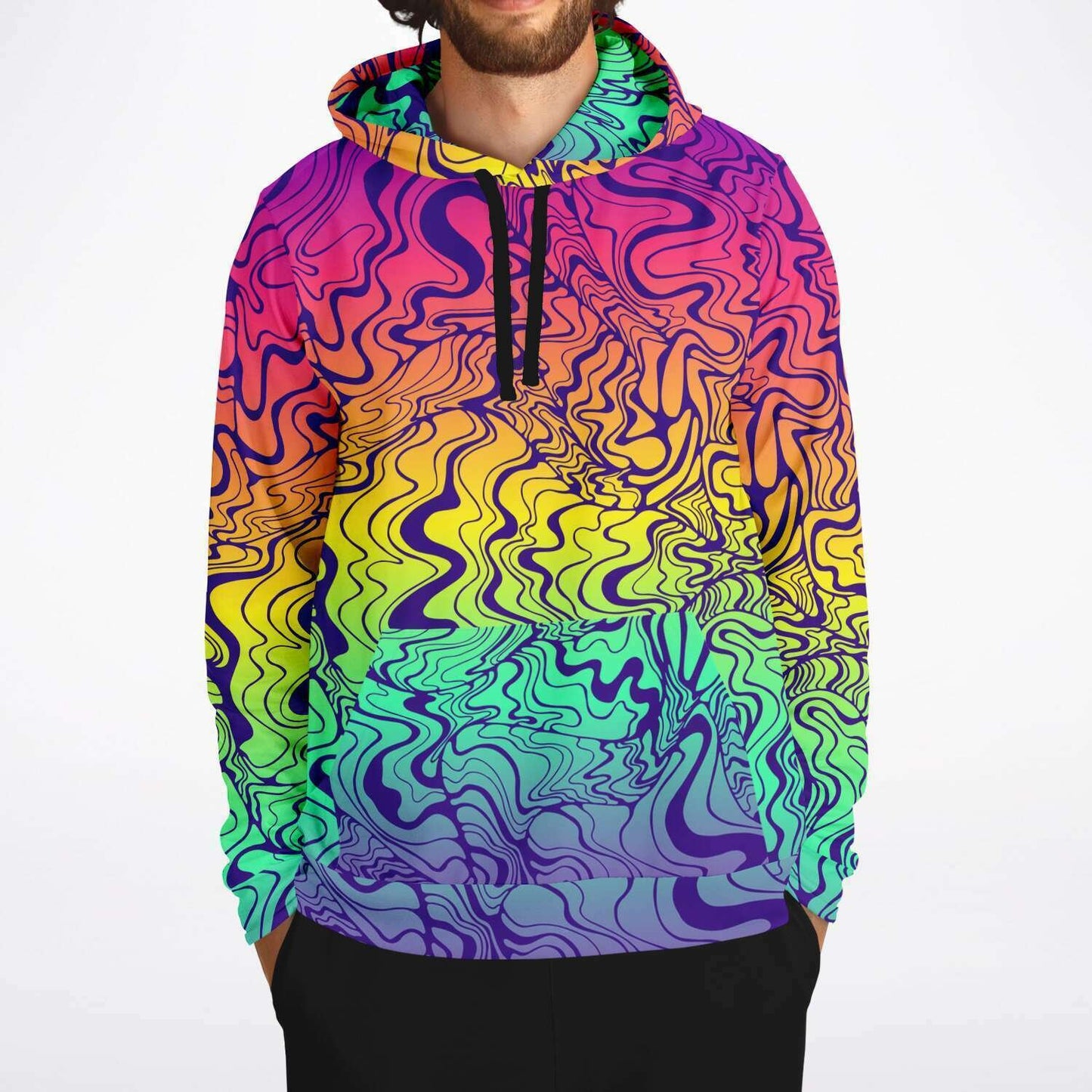 PSYCHEDELIC Lines All over print hoodie