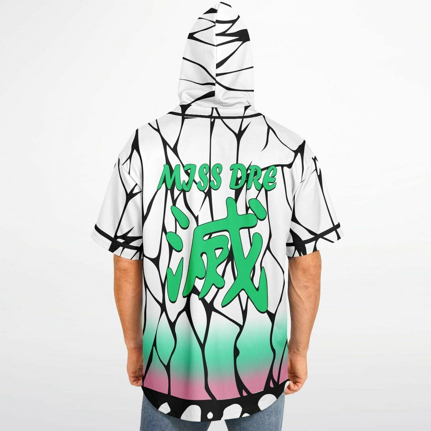 Shinobu Kochō clock Hooded Baseball Jersey