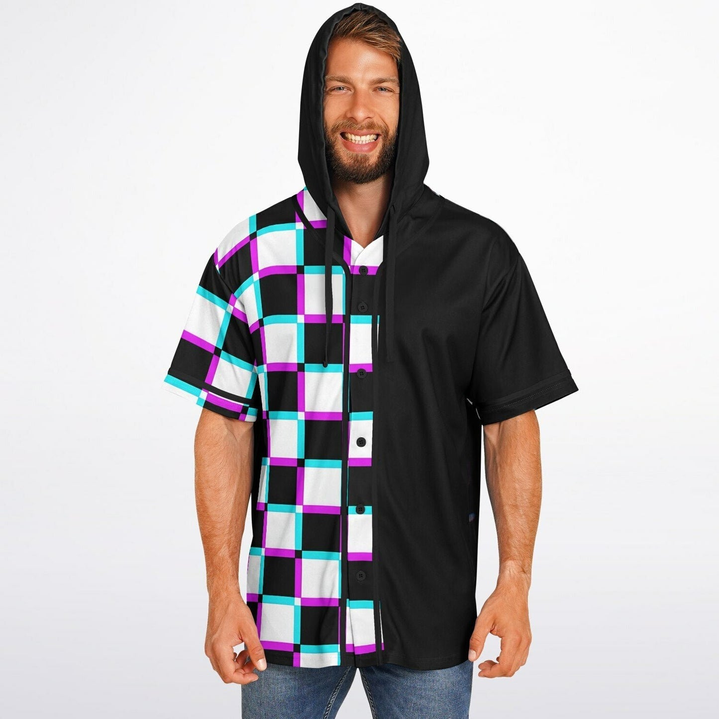 Nicole E Hooded Baseball Jersey V4