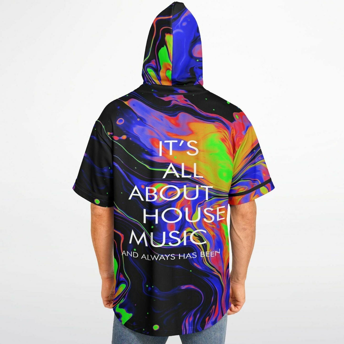 It’s all about house Music Hooded Baseball Jersey