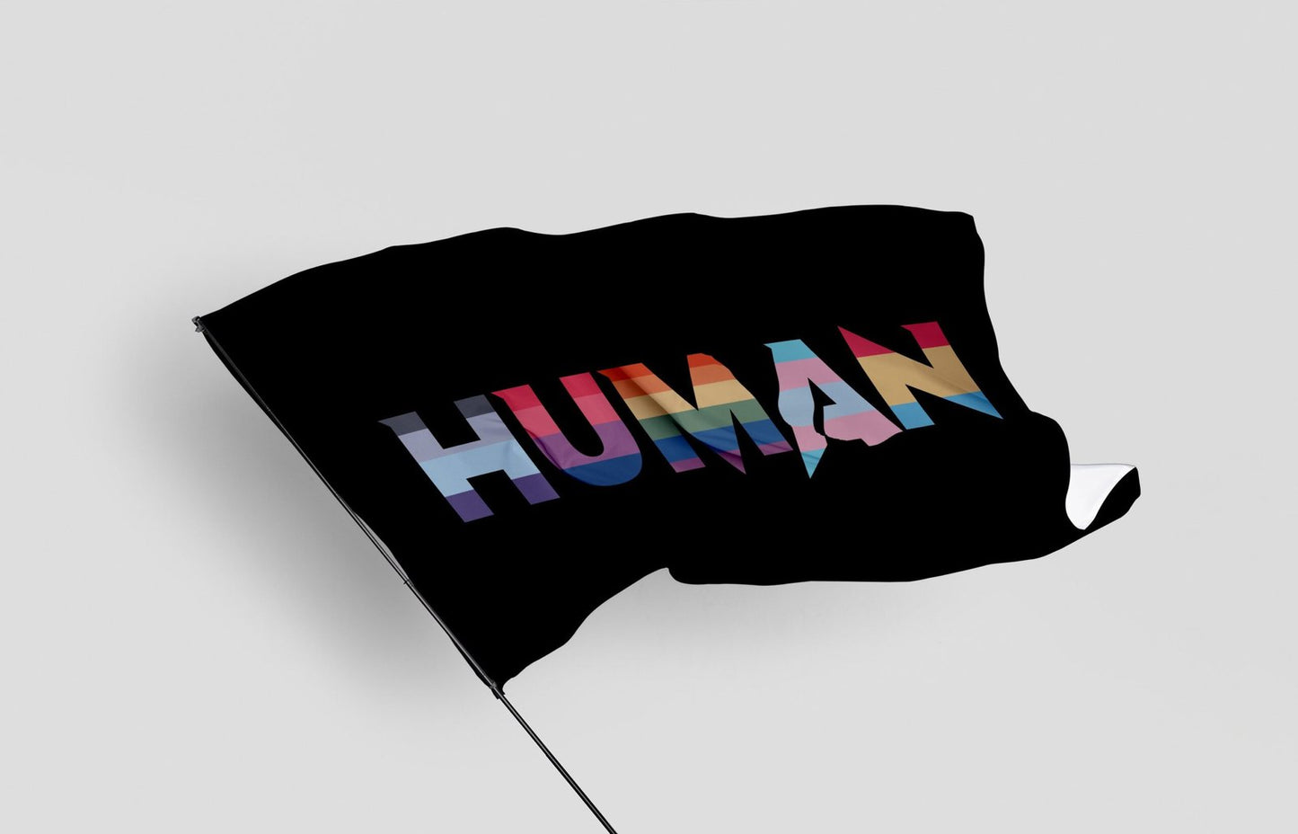 Human custom flag