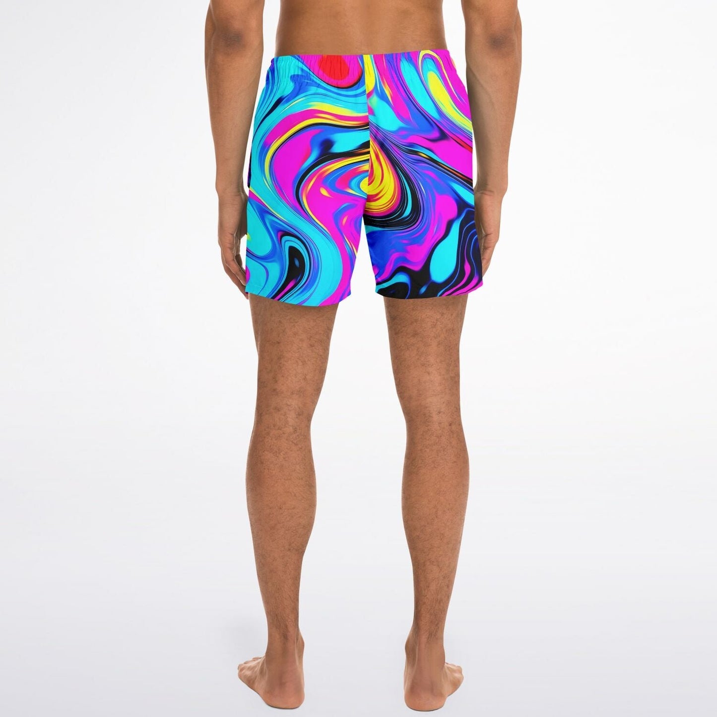 Stay Trippy rave Swim Trunks