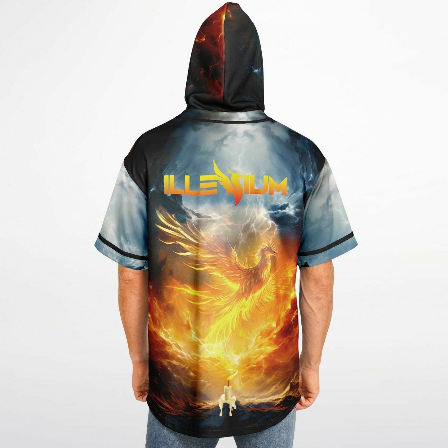 Morgan custom Hooded Baseball Jersey