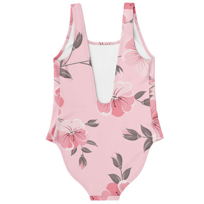 Pink flowers rave bodysuit