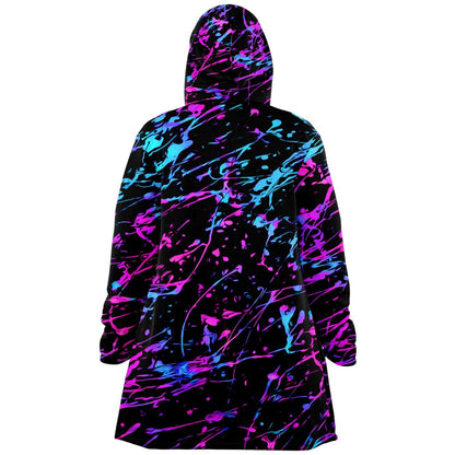Splashed hooded cloak