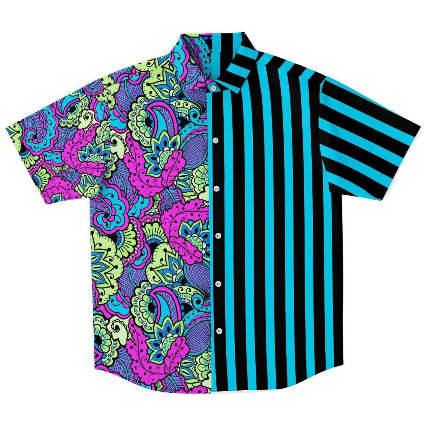Paisley  short sleeve button down shirt