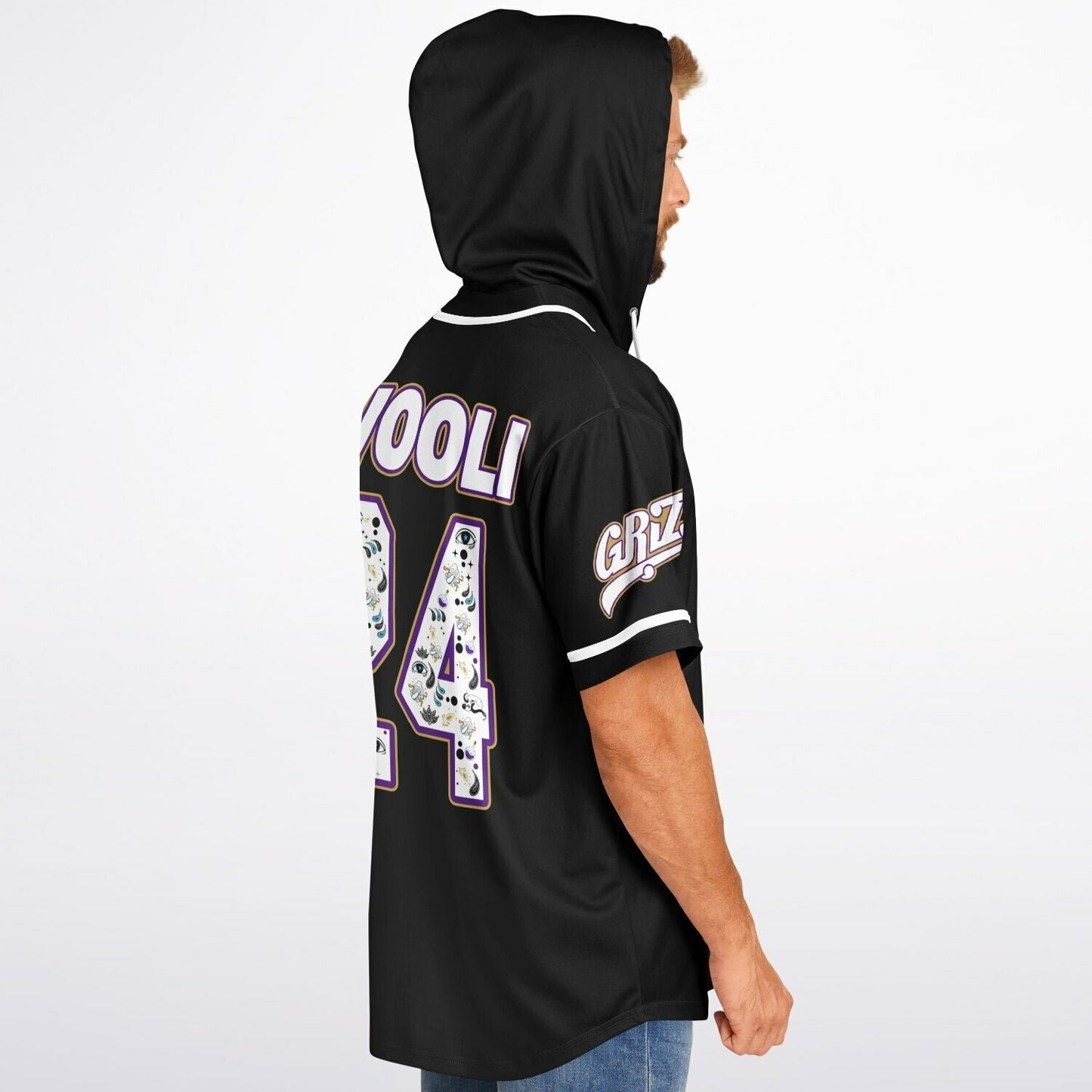 Zack custom Hooded Baseball Jersey
