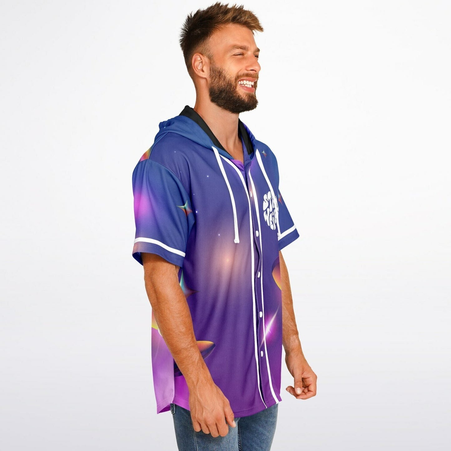 Transcend Hooded Baseball Jersey