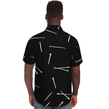 Matches short sleeve button down shirt