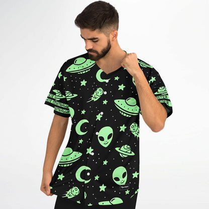 Originally from outer space baseball jersey