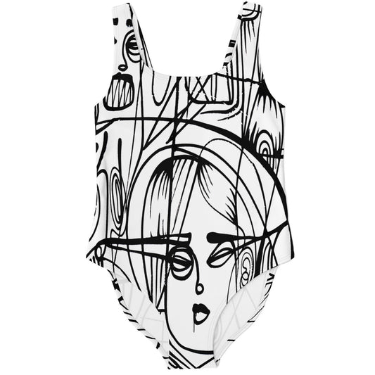 Women Face rave bodysuit