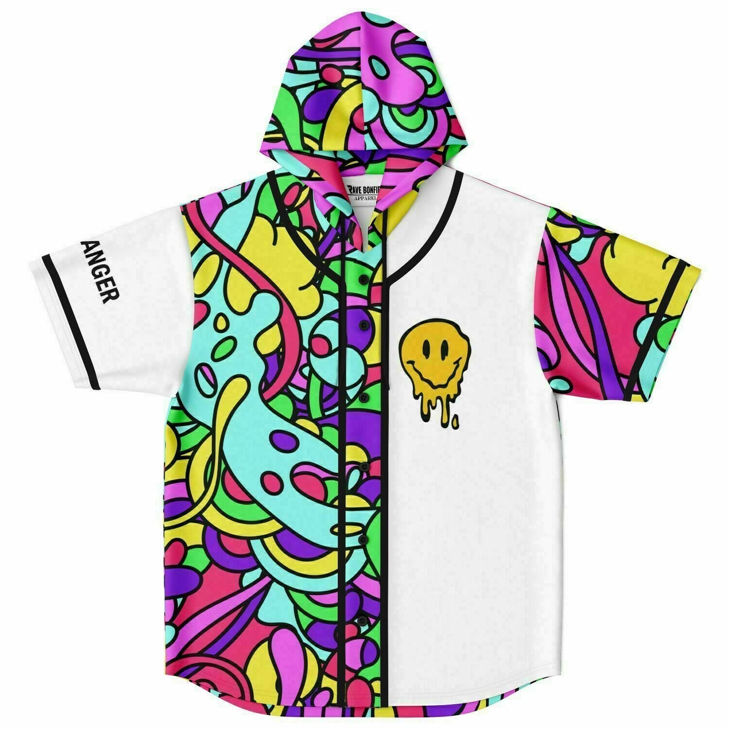 Break my heart and my neck Hooded baseball jersey