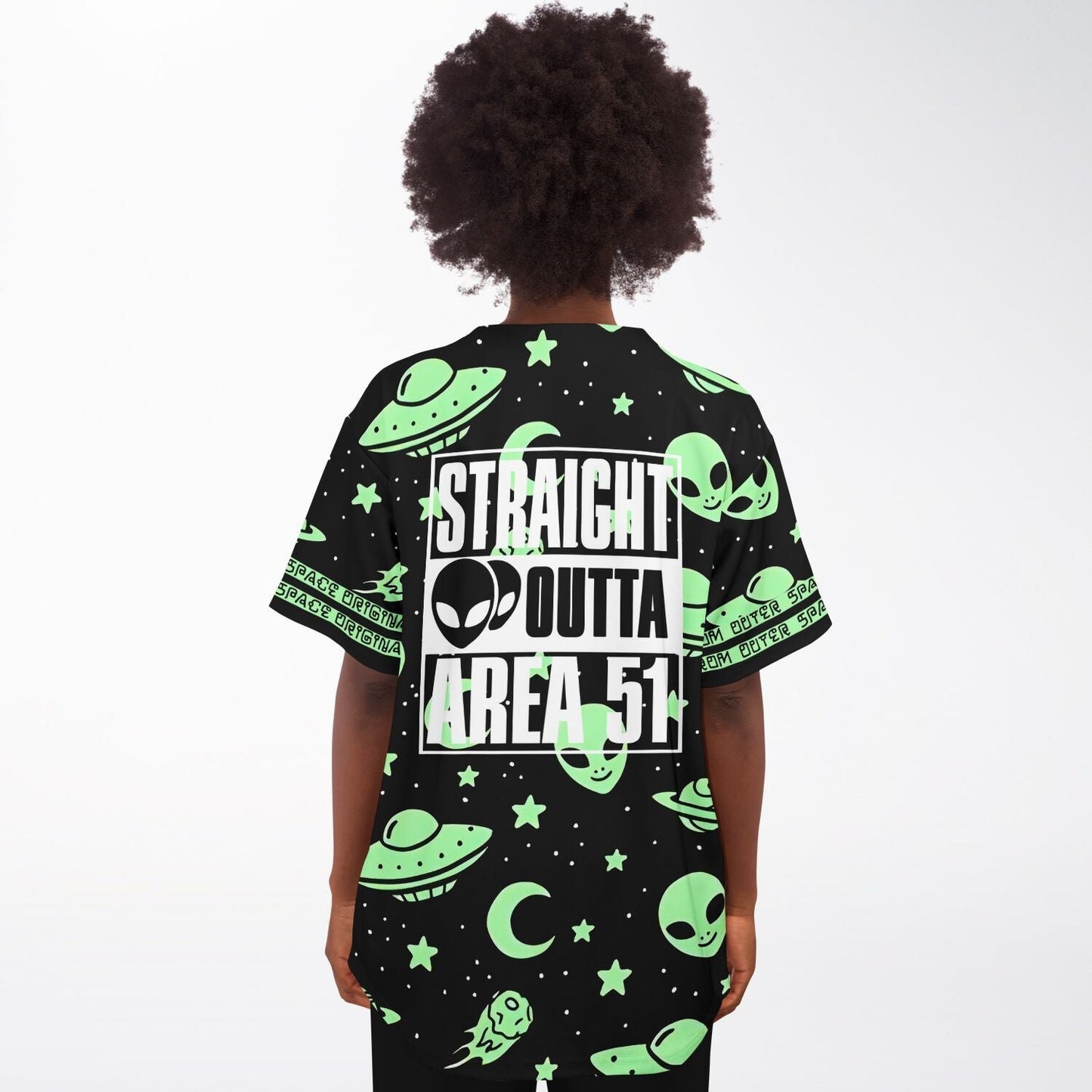Originally from outer space baseball jersey
