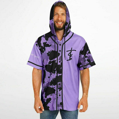 Chain custom Hooded Baseball Jersey