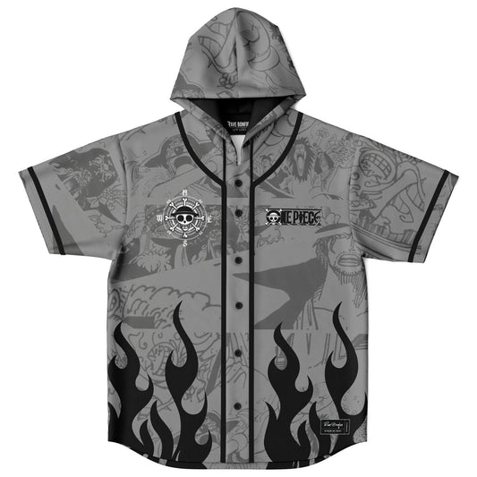 Four sea emperors Hooded Baseball Jersey