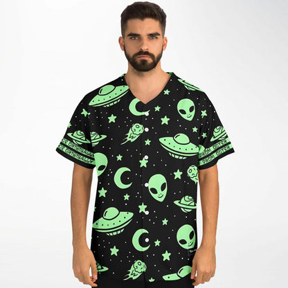 Originally from outer space baseball jersey