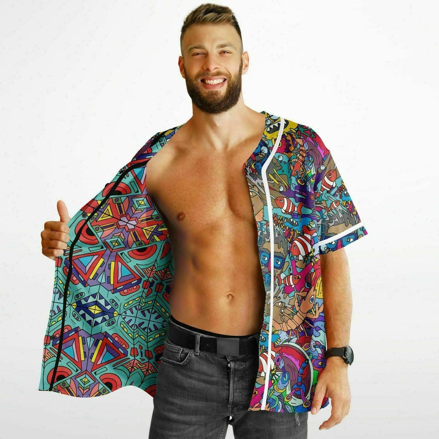Trippy doddle Reversible Baseball Jersey