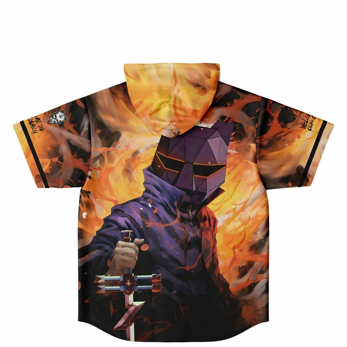 Phoenix custom Hooded Baseball Jersey