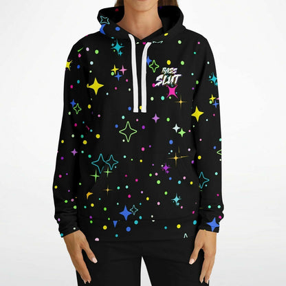 Bass slut all over print hoodie