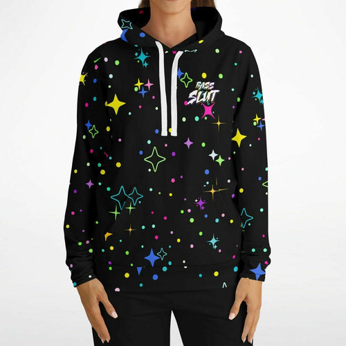 Bass slut all over print hoodie