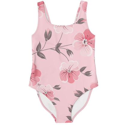 Pink flowers rave bodysuit