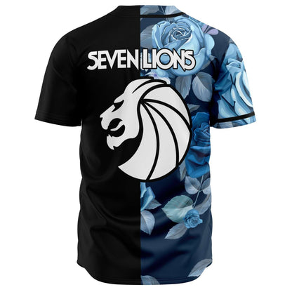 Seven lions Blue Baseball jersey