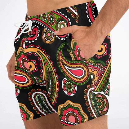 Paisley swim trunks