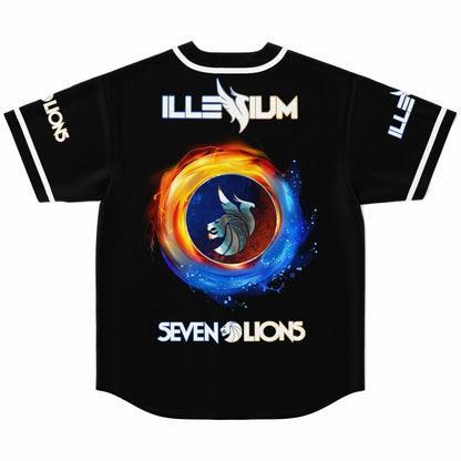 Edwin F Baseball Jersey (Fire and water)