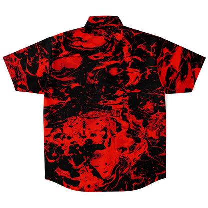 B&R trippy short sleeve button down shirt