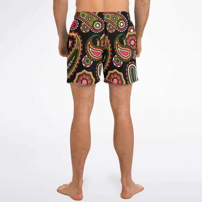 Paisley swim trunks