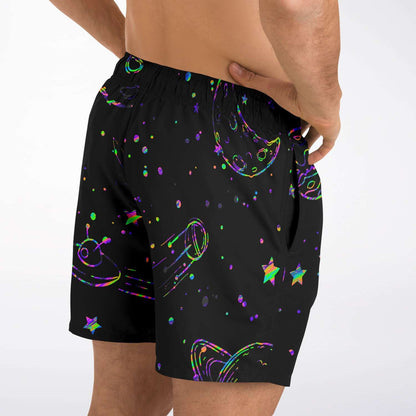 Colorful galaxy stars Swim trunks
