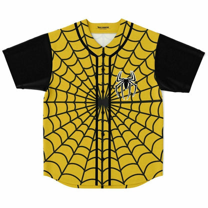 Gold Spider-man baseball jersey