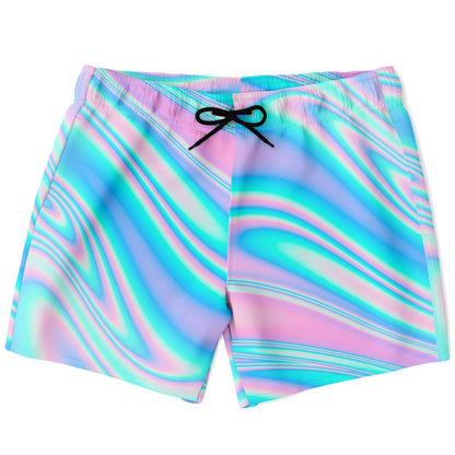 Abstract acid trip swim trunks