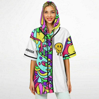 Break my heart and my neck Hooded baseball jersey