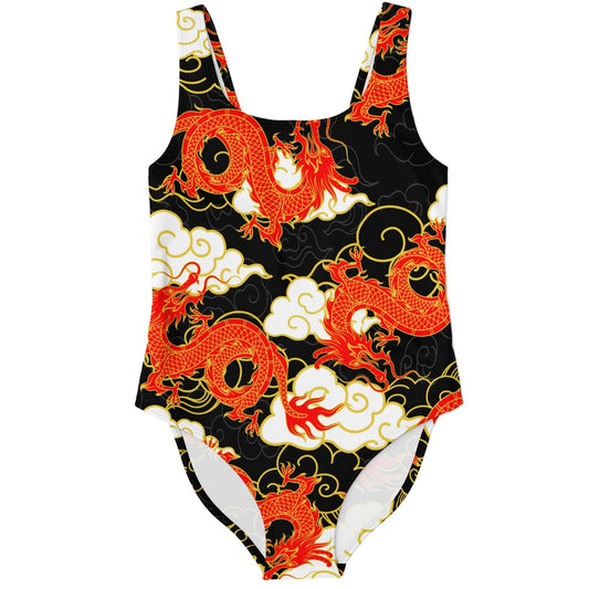 Chinese dragons rave bodysuit