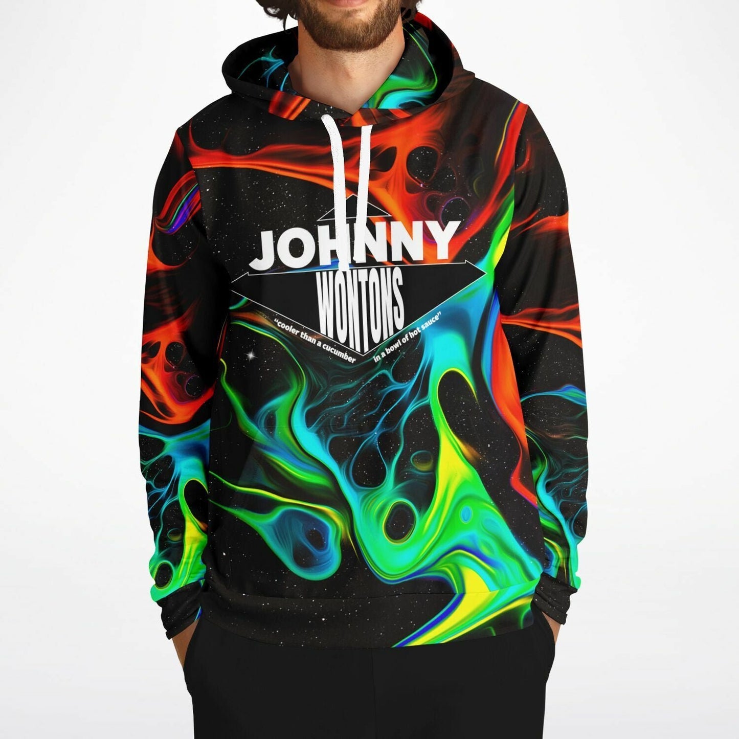 Johnny Wontons custom acid trip hoodie