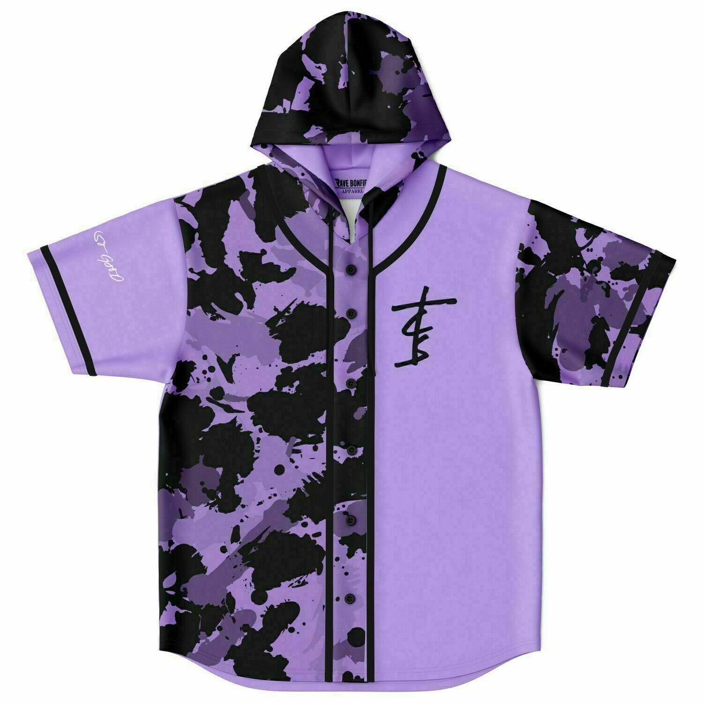 Chain custom Hooded Baseball Jersey