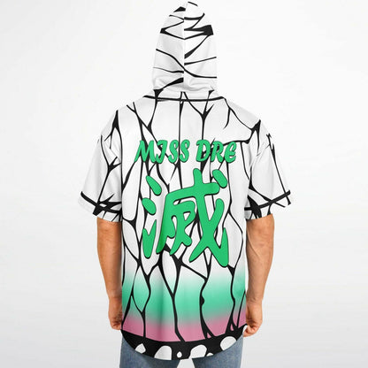 Shinobu Kochō clock  Hooded Baseball Jersey