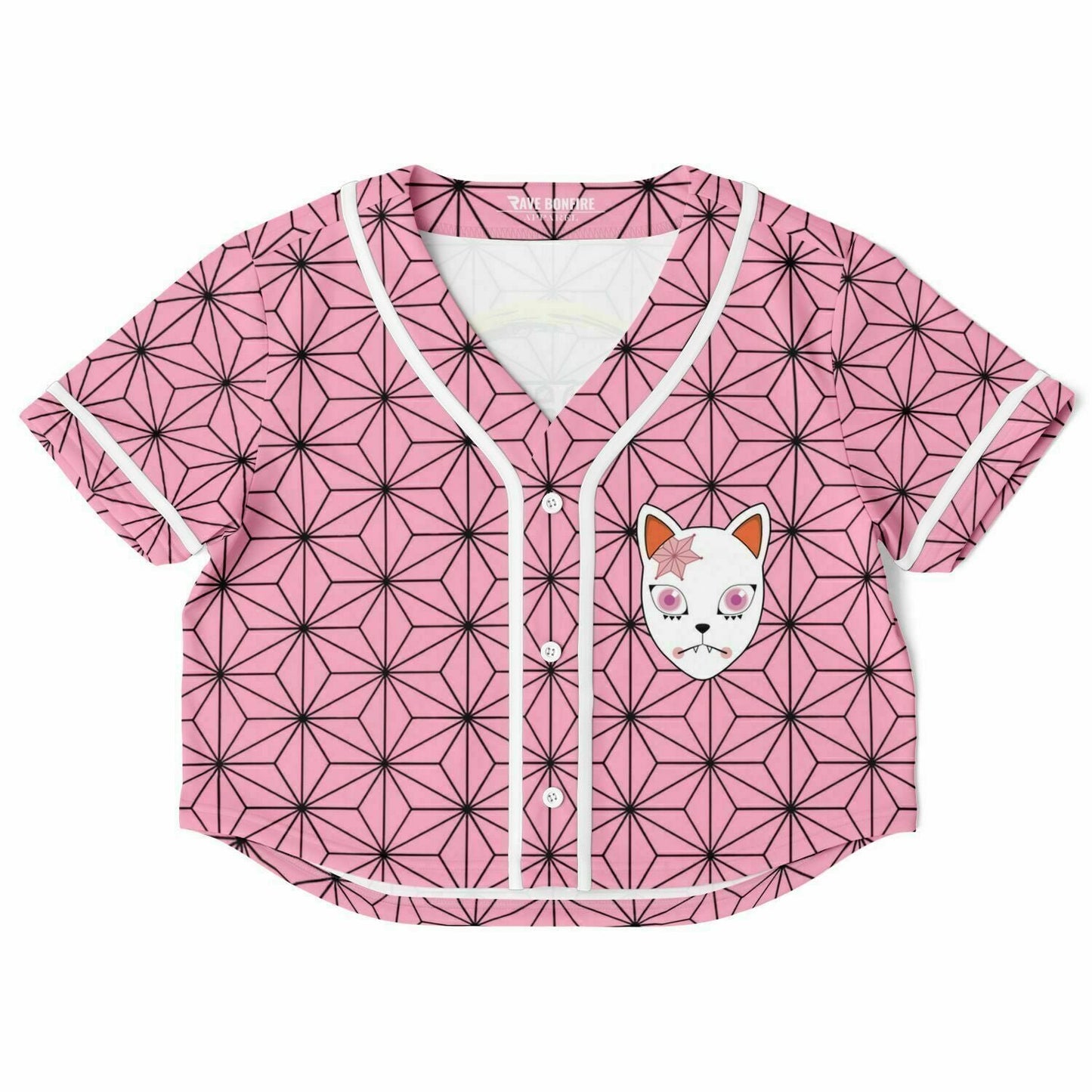 Demon slayer Cropped Rave Top Jersey Cropped