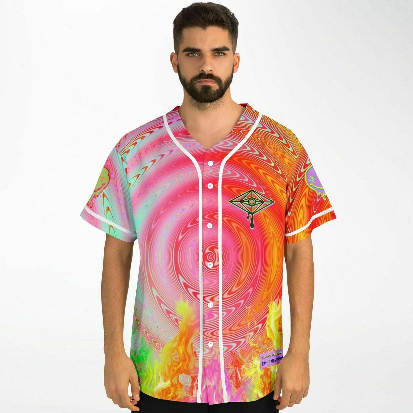 Colorful skull slander jersey 