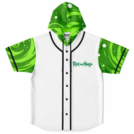 Rick and Morty hooded jersey shirt