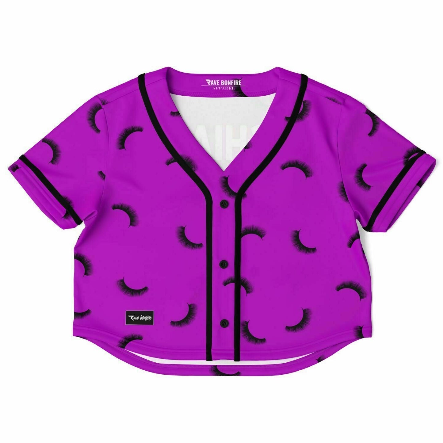 Lashes Cropped Baseball Jersey
