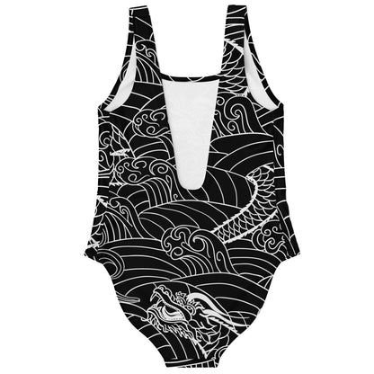 Japanese waves rave bodysuit