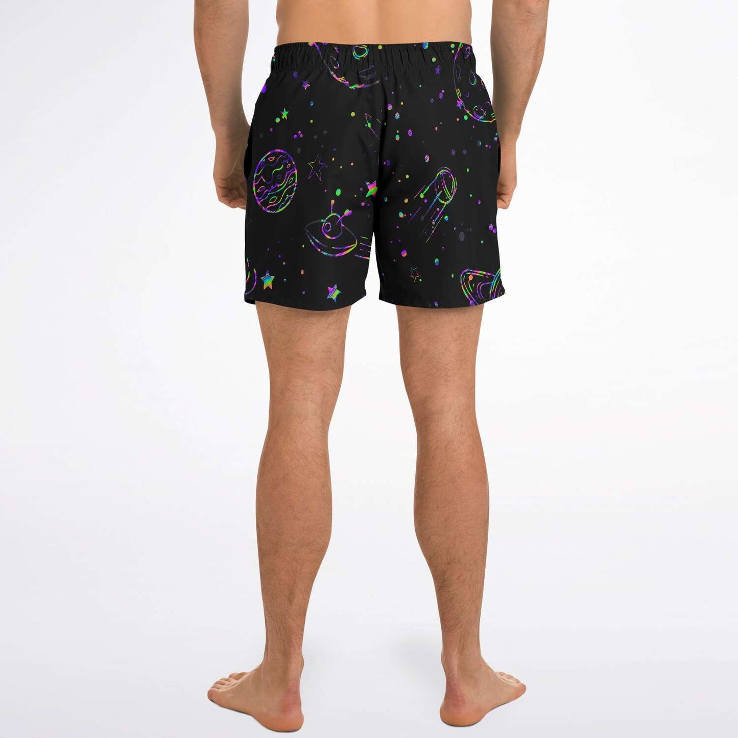 Colorful galaxy stars Swim trunks