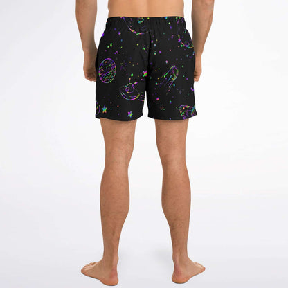 Colorful galaxy stars Swim trunks