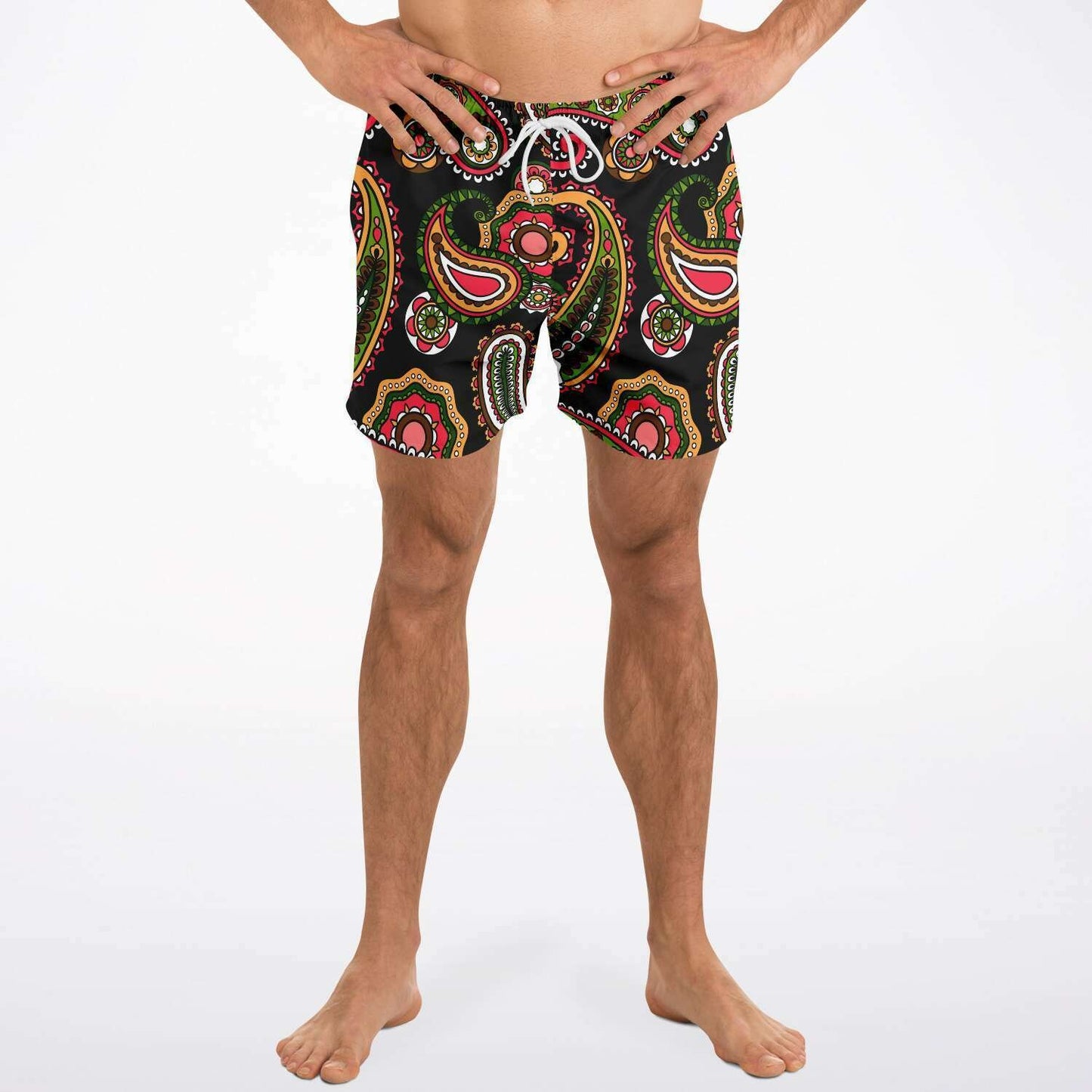 Paisley swim trunks