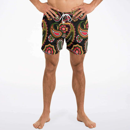 Paisley swim trunks